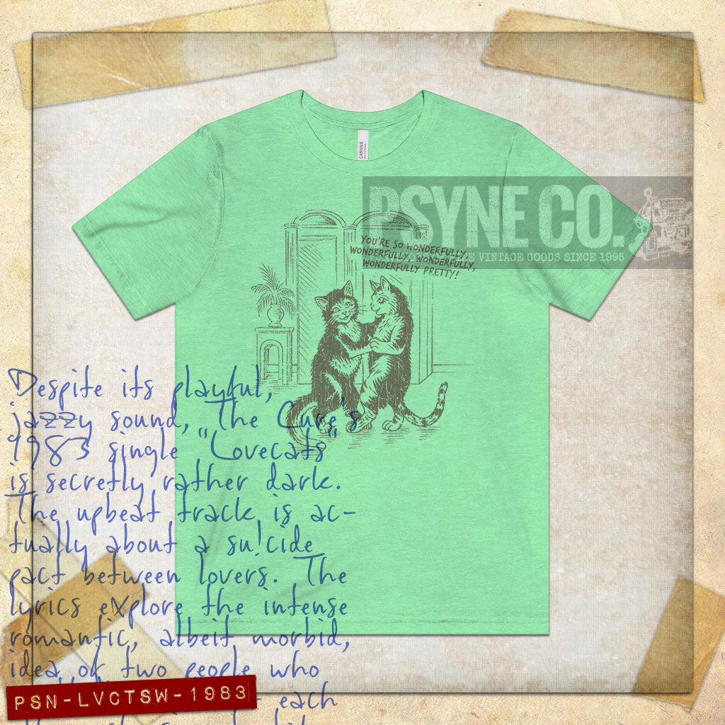 Love Cats Waltz 1983 Vintage Men's T-Shirt
