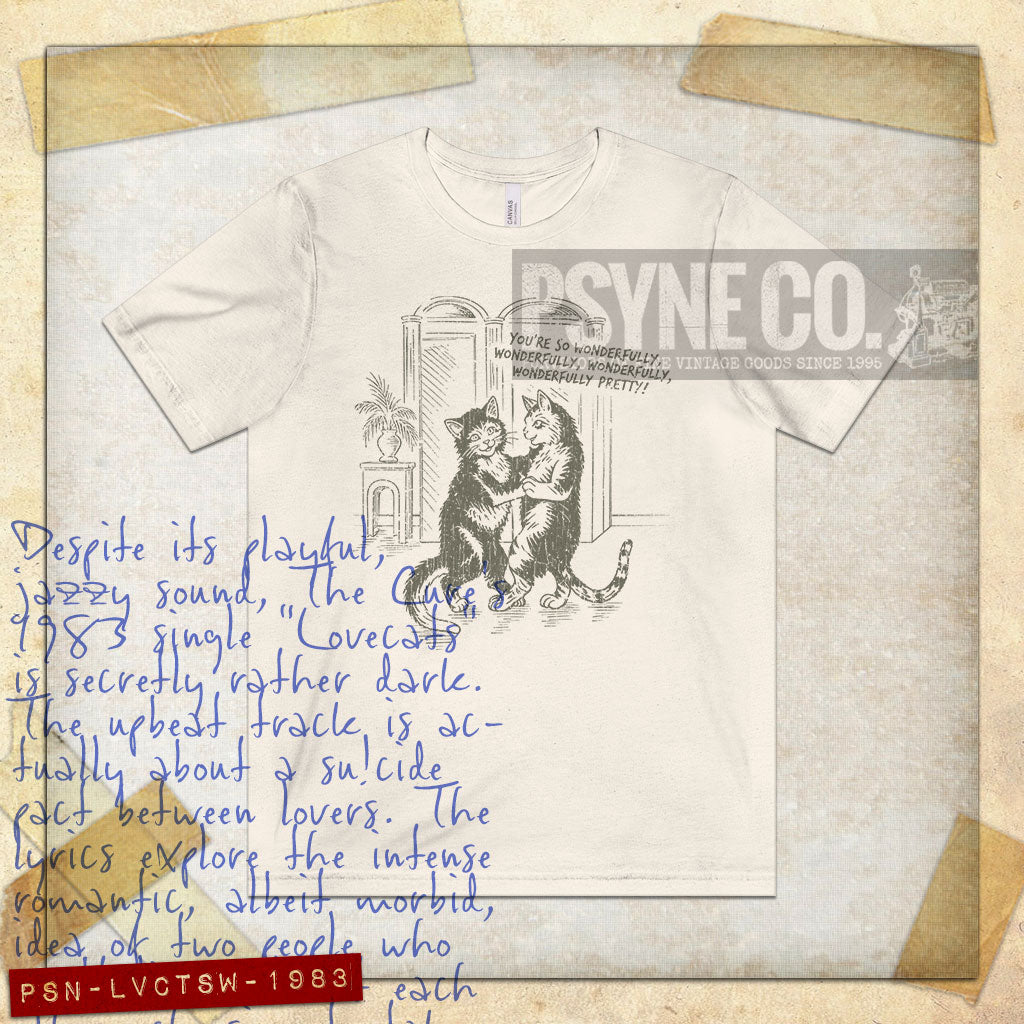 Love Cats Waltz 1983 Vintage Men's T-Shirt