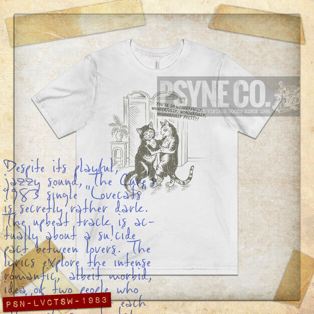 Love Cats Waltz 1983 Vintage Men's T-Shirt