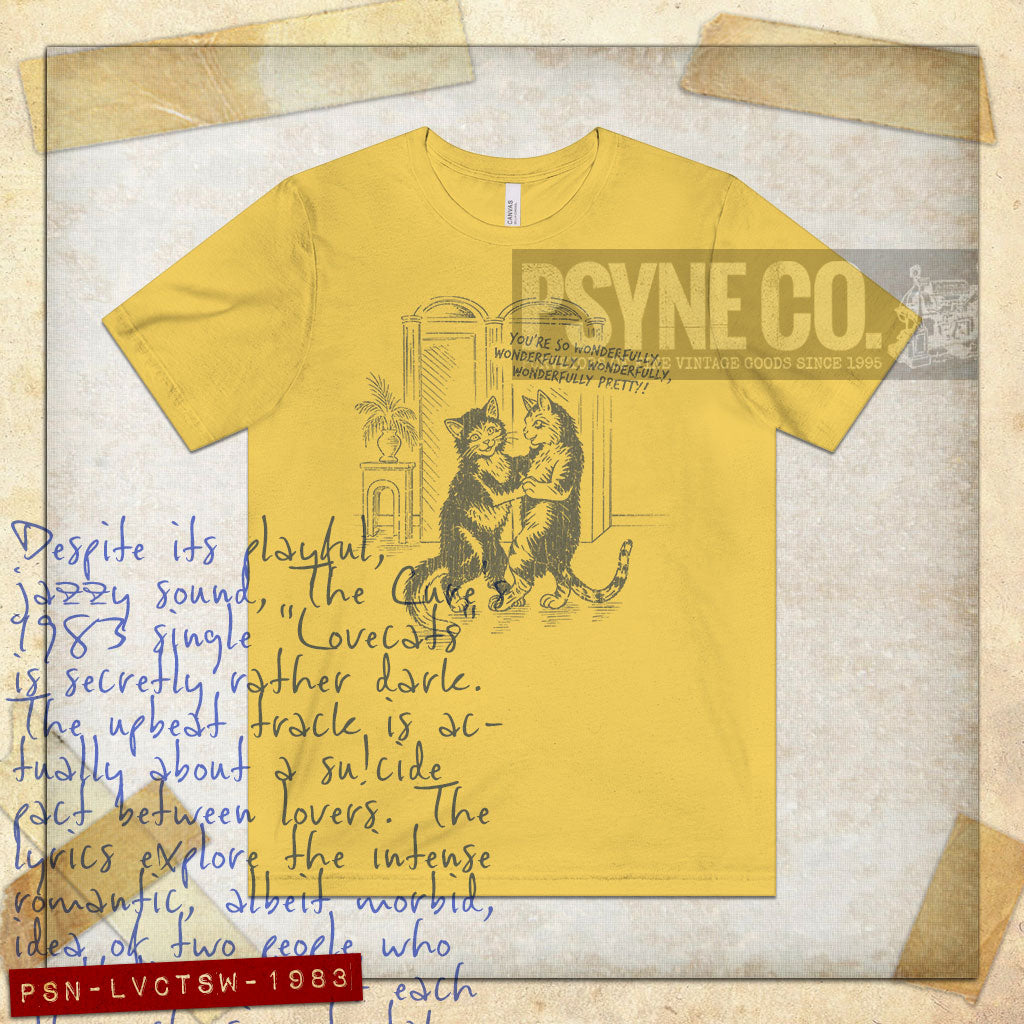 Love Cats Waltz 1983 Vintage Men's T-Shirt