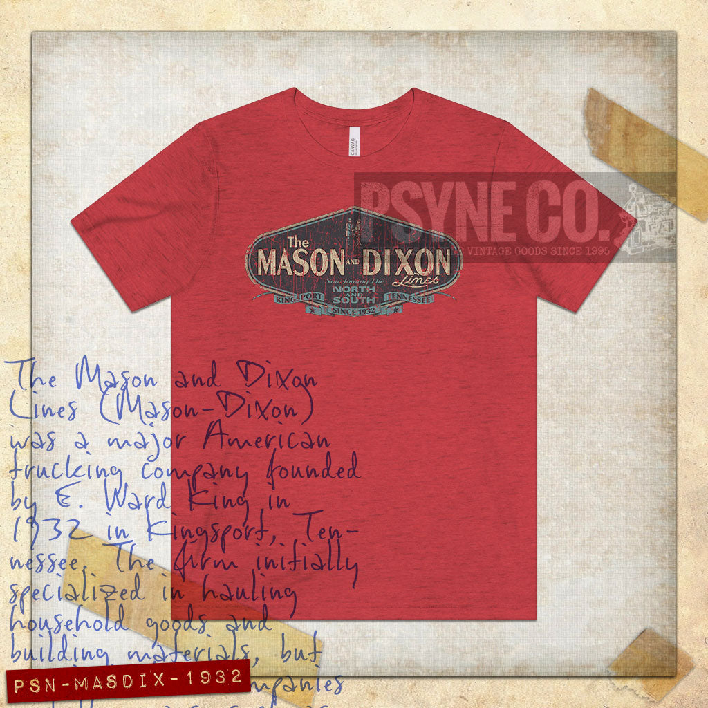 Mason and Dixon Lines Trucking 1932 Vintage Men's T-Shirt