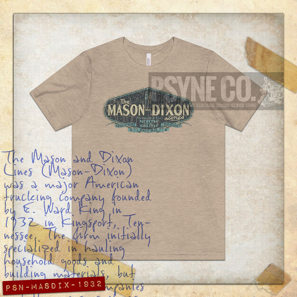 Mason and Dixon Lines Trucking 1932 Vintage Men's T-Shirt