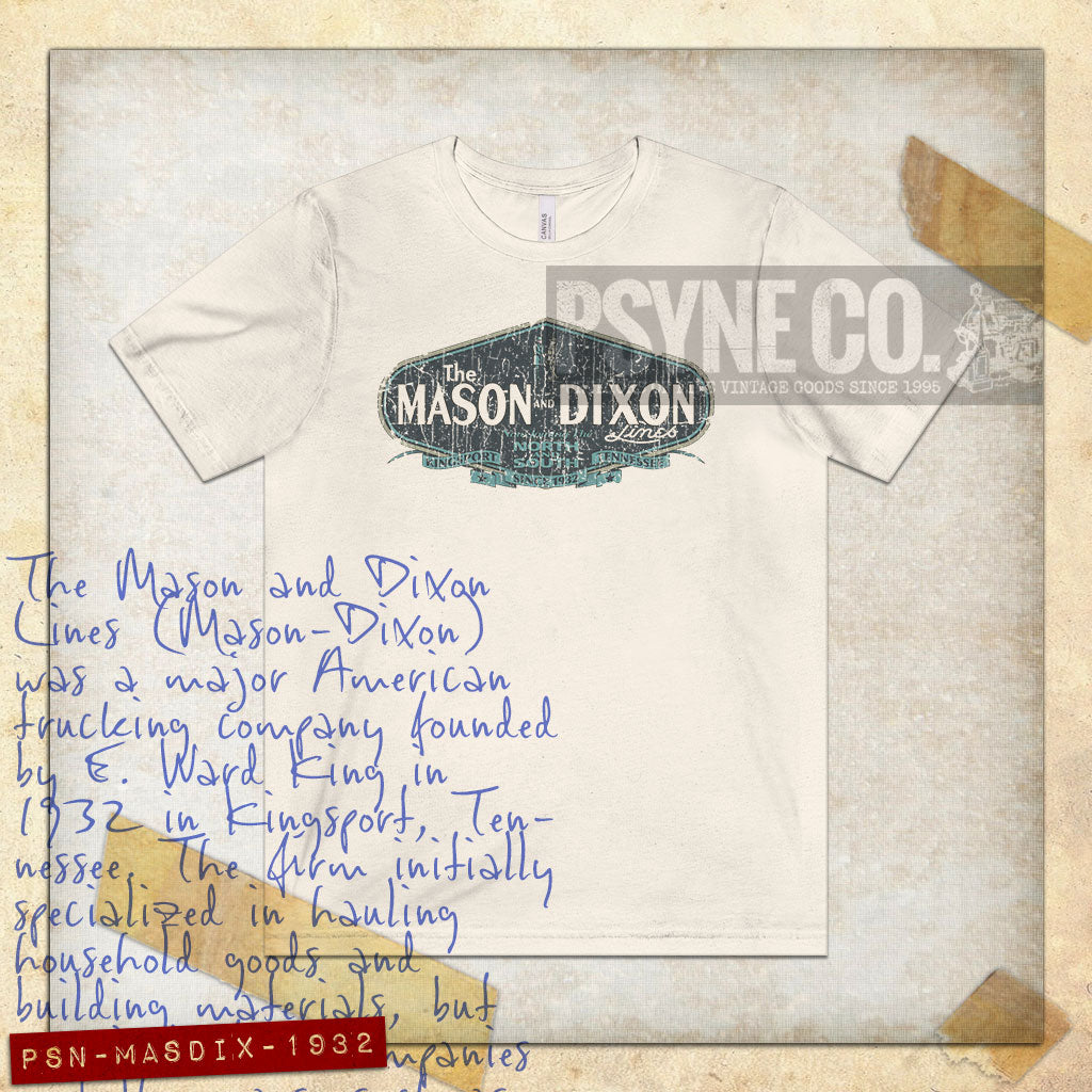 Mason and Dixon Lines Trucking 1932 Vintage Men's T-Shirt