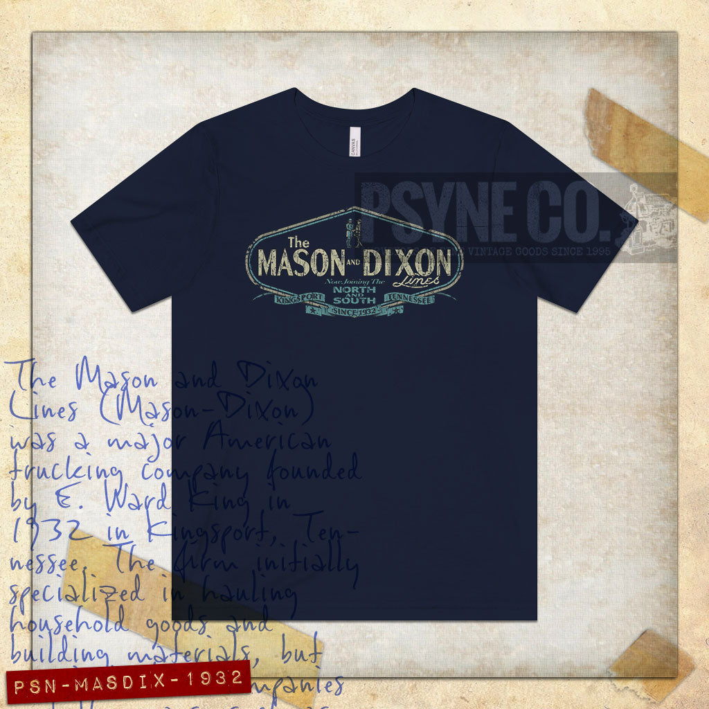 Mason and Dixon Lines Trucking 1932 Vintage Men's T-Shirt