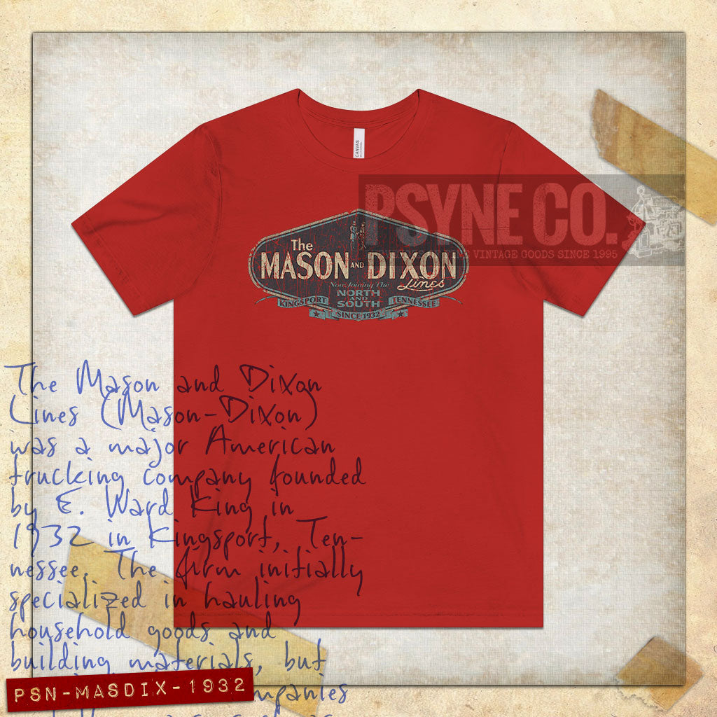 Mason and Dixon Lines Trucking 1932 Vintage Men's T-Shirt