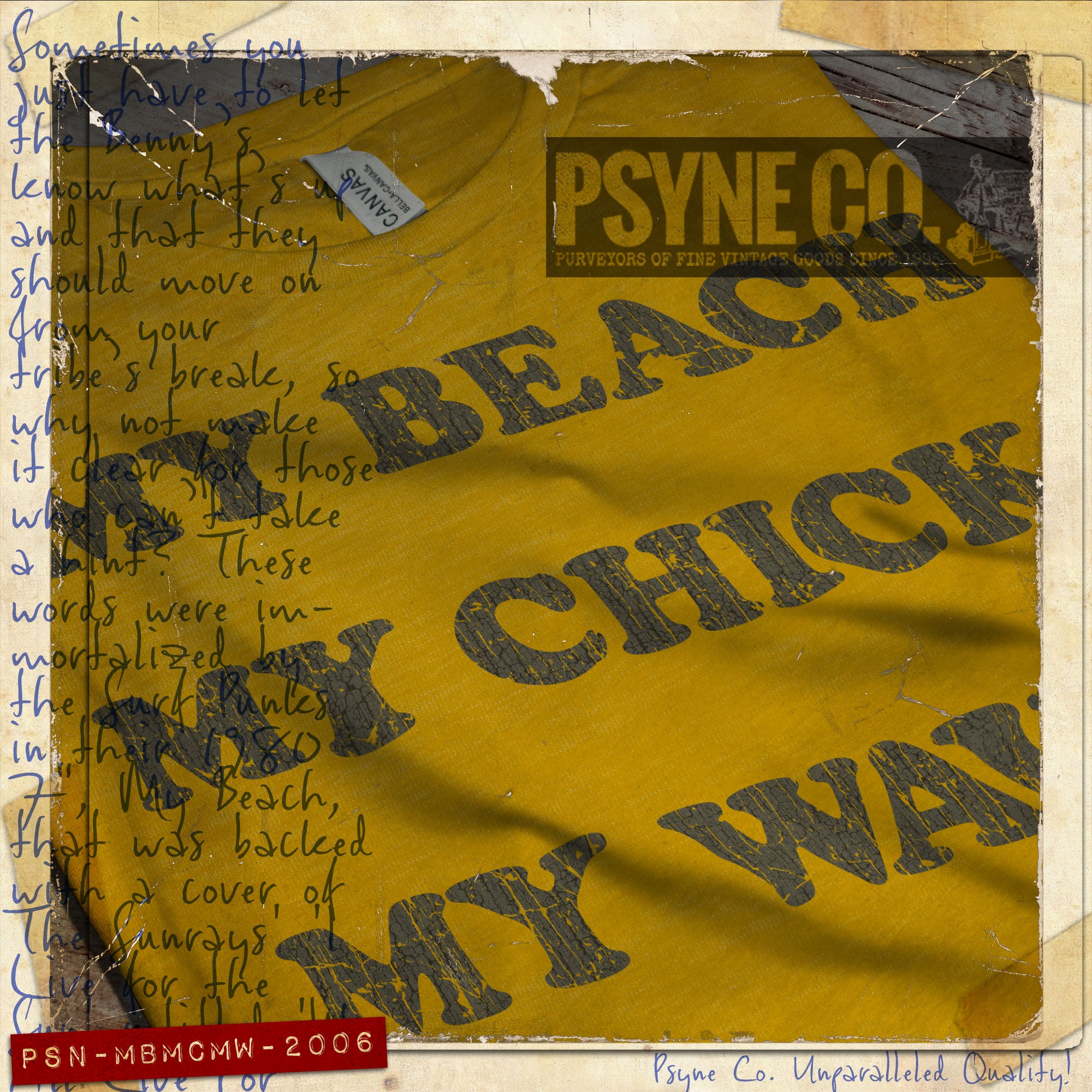 My Beach. My Chicks. My Waves. Go Home. 1981 Vintage Men's T-Shirt