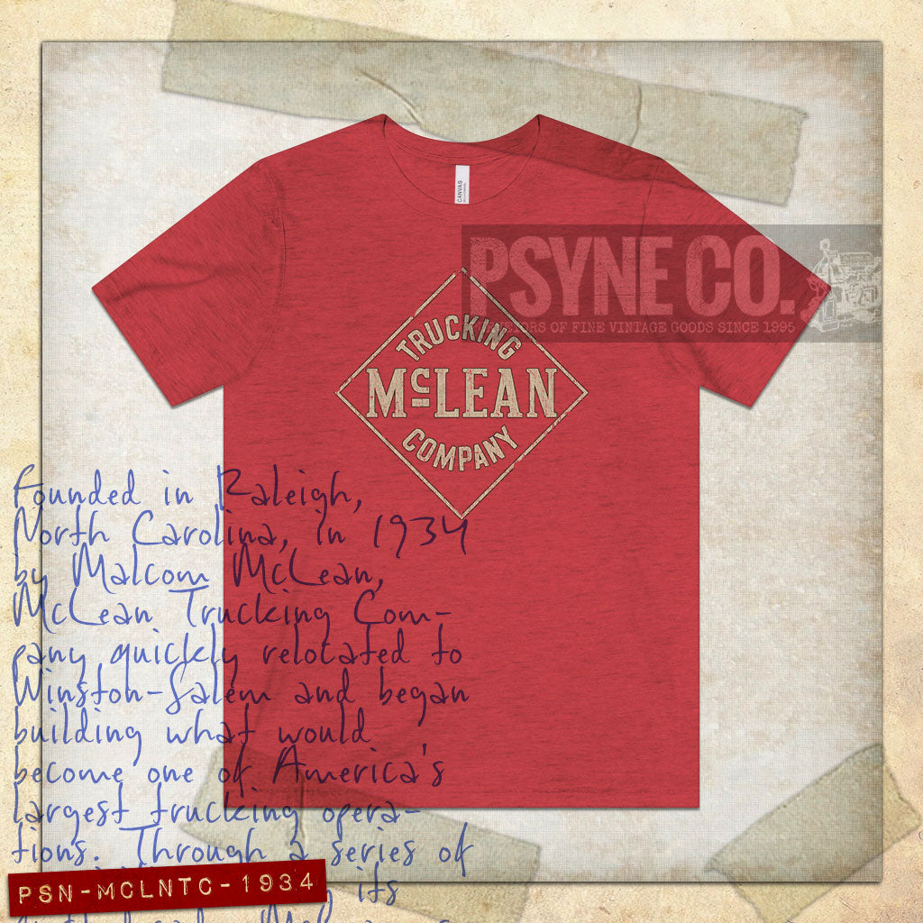 PSN-MCLNTC-1934	McLean Trucking Company 1934 Vintage Men's T-Shirt