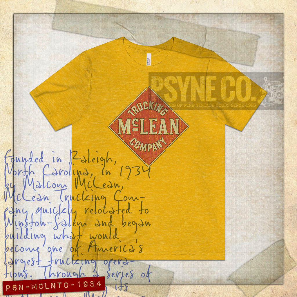 PSN-MCLNTC-1934	McLean Trucking Company 1934 Vintage Men's T-Shirt