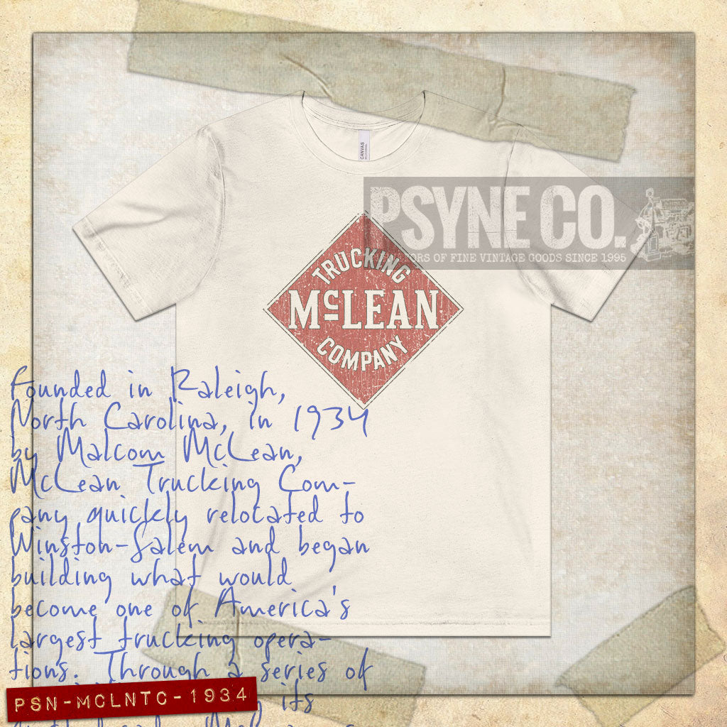 PSN-MCLNTC-1934	McLean Trucking Company 1934 Vintage Men's T-Shirt