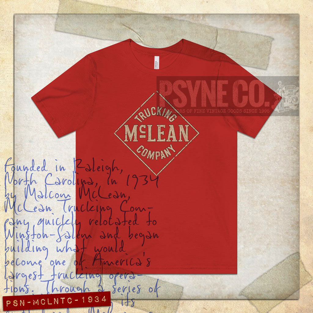 PSN-MCLNTC-1934	McLean Trucking Company 1934 Vintage Men's T-Shirt