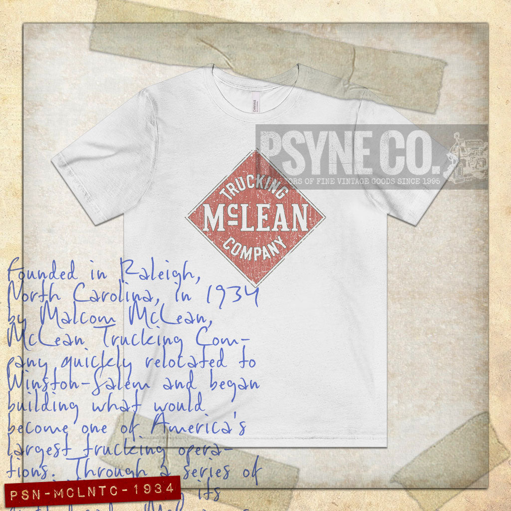 PSN-MCLNTC-1934	McLean Trucking Company 1934 Vintage Men's T-Shirt