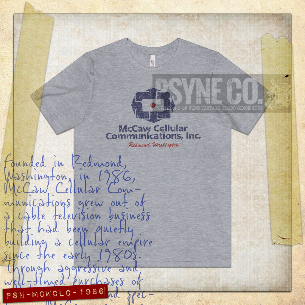 McCaw Cellular Communications 1986 Vintage Men's T-Shirt