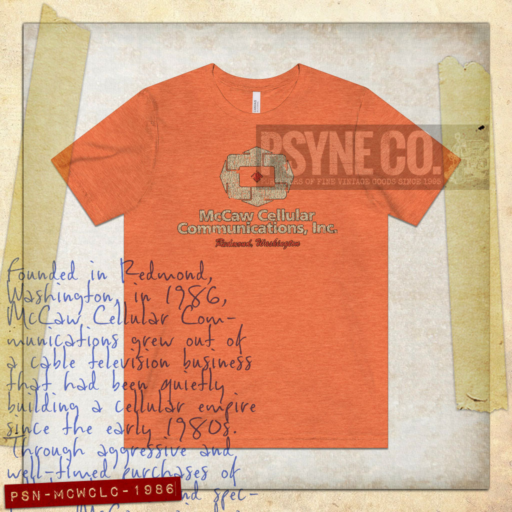 McCaw Cellular Communications 1986 Vintage Men's T-Shirt