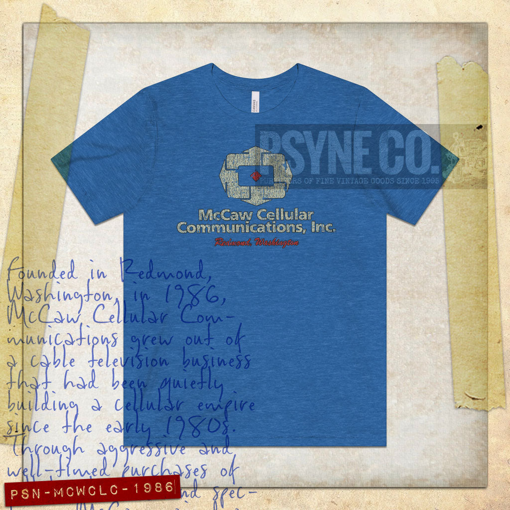 McCaw Cellular Communications 1986 Vintage Men's T-Shirt