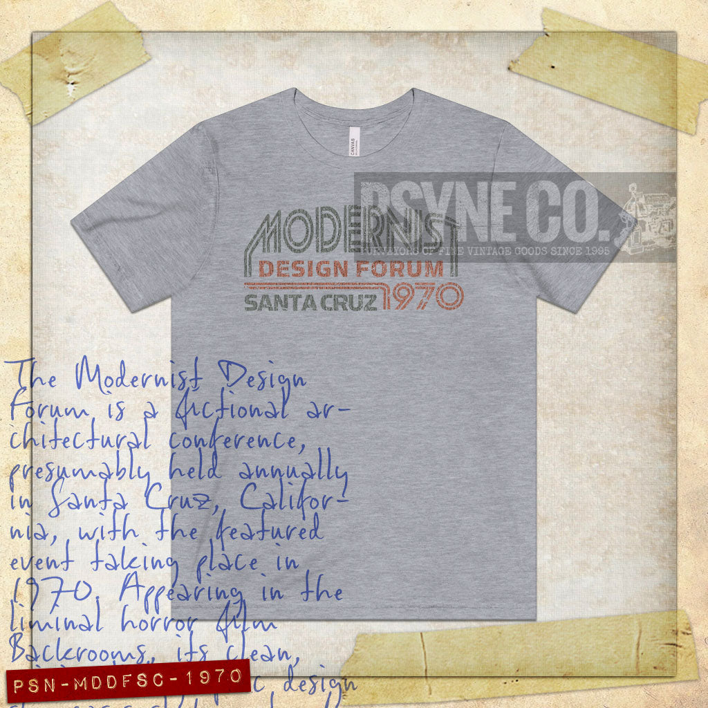 Modernist Design Forum Santa Cruz 1970 Vintage Men's T-Shirt