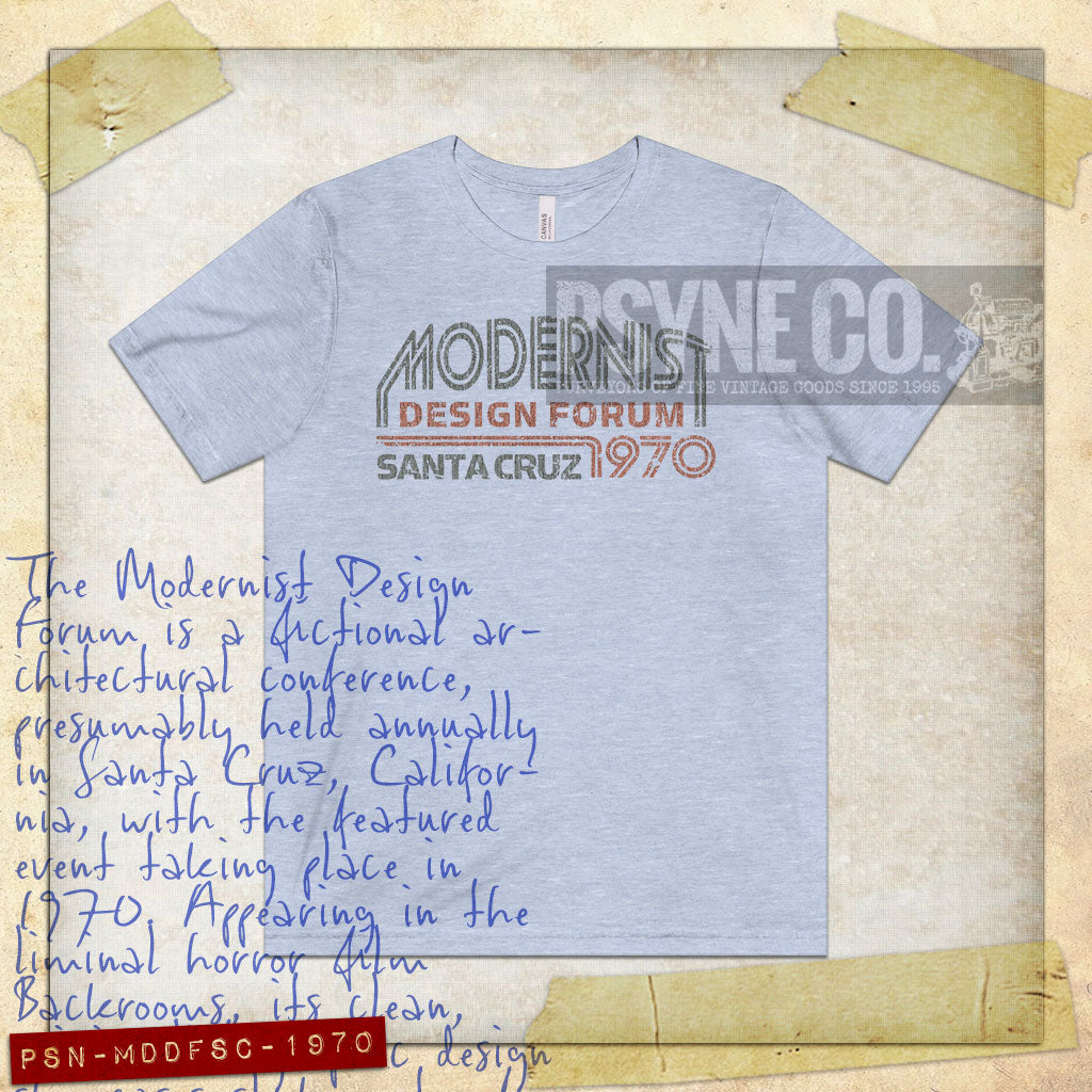 Modernist Design Forum Santa Cruz 1970 Vintage Men's T-Shirt