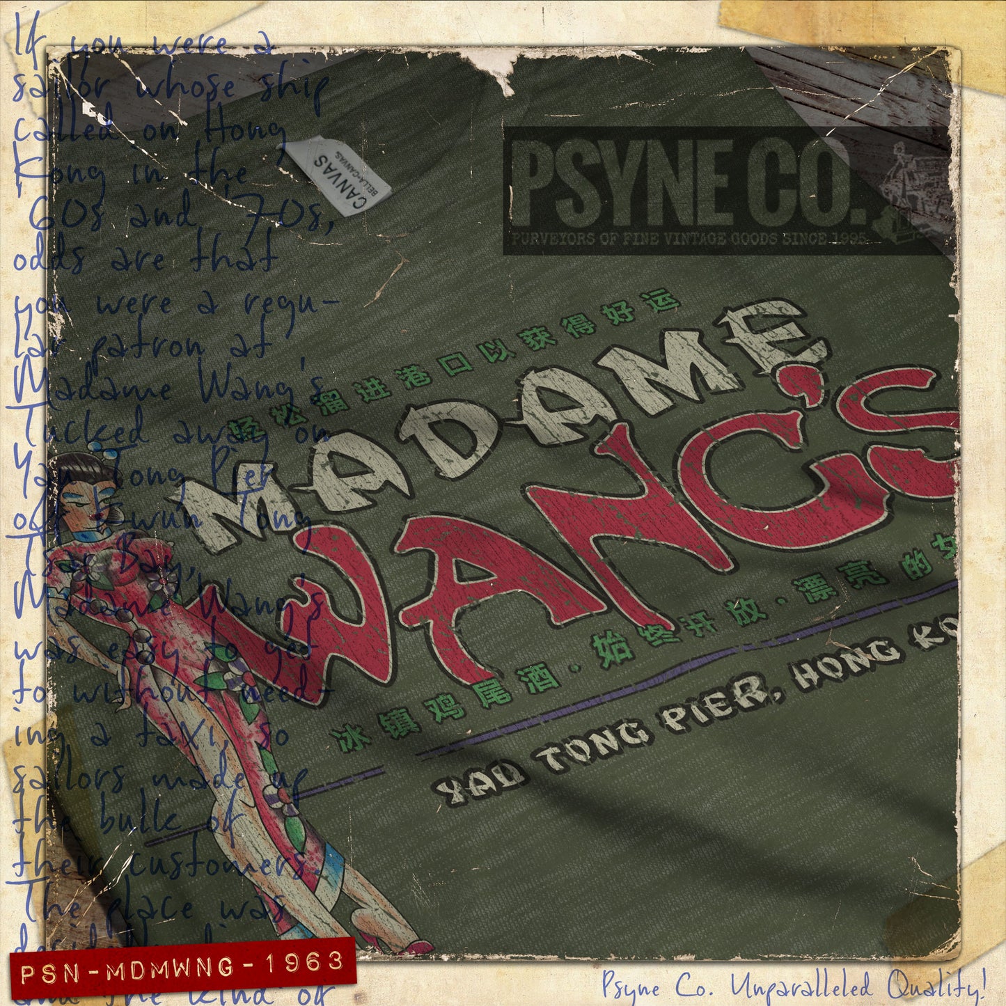 Madame Wang's Hong Kong 1963 Vintage Men's T-Shirt