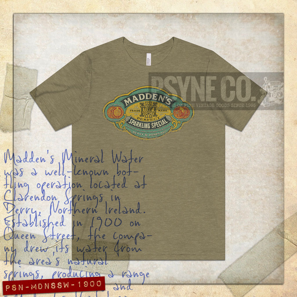 Madden's Sparkling Special Water 1900 Vintage Men’s T-Shirt