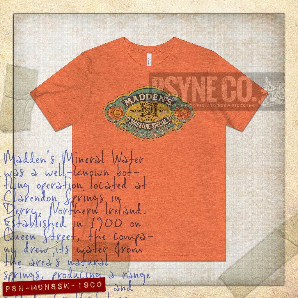 Madden's Sparkling Special Water 1900 Vintage Men’s T-Shirt