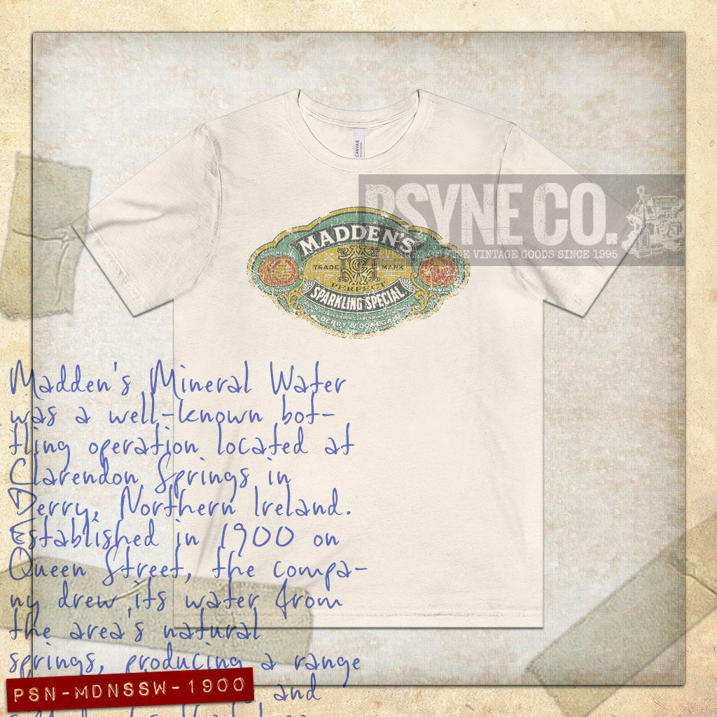 Madden's Sparkling Special Water 1900 Vintage Men’s T-Shirt
