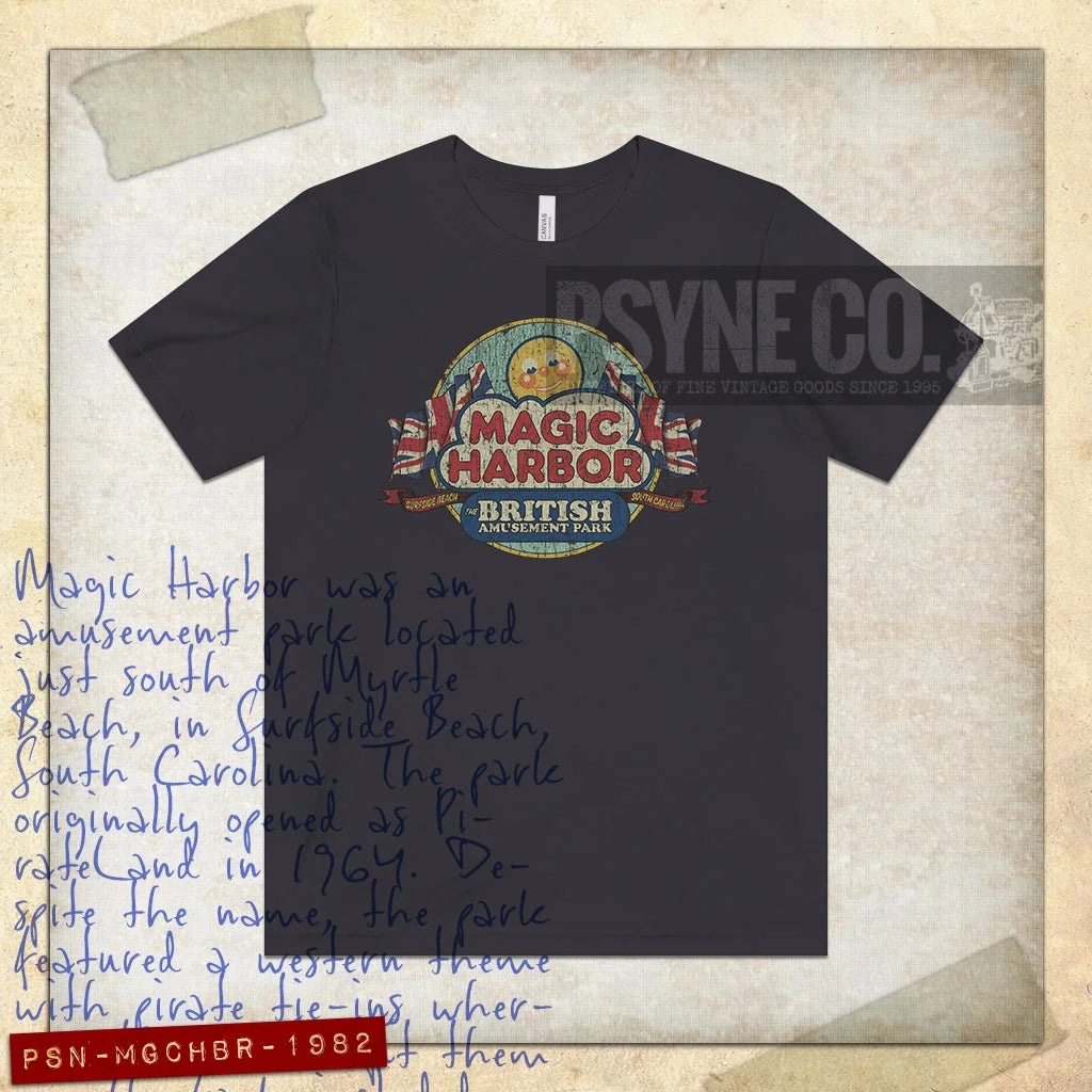 Magic Harbor Surfside Beach 1982 Vintage Men's T-Shirt