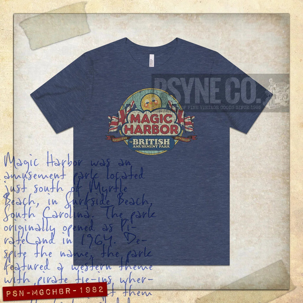Magic Harbor Surfside Beach 1982 Vintage Men's T-Shirt