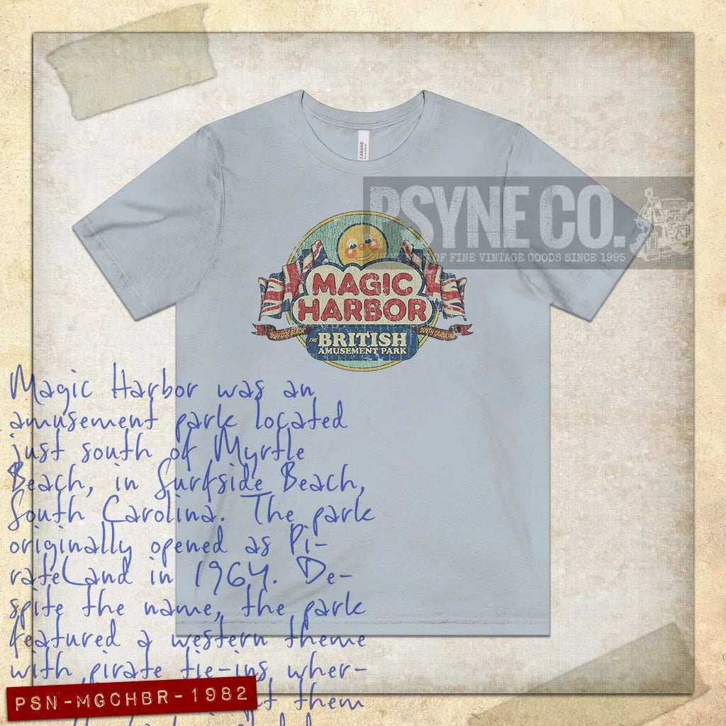 Magic Harbor Surfside Beach 1982 Vintage Men's T-Shirt