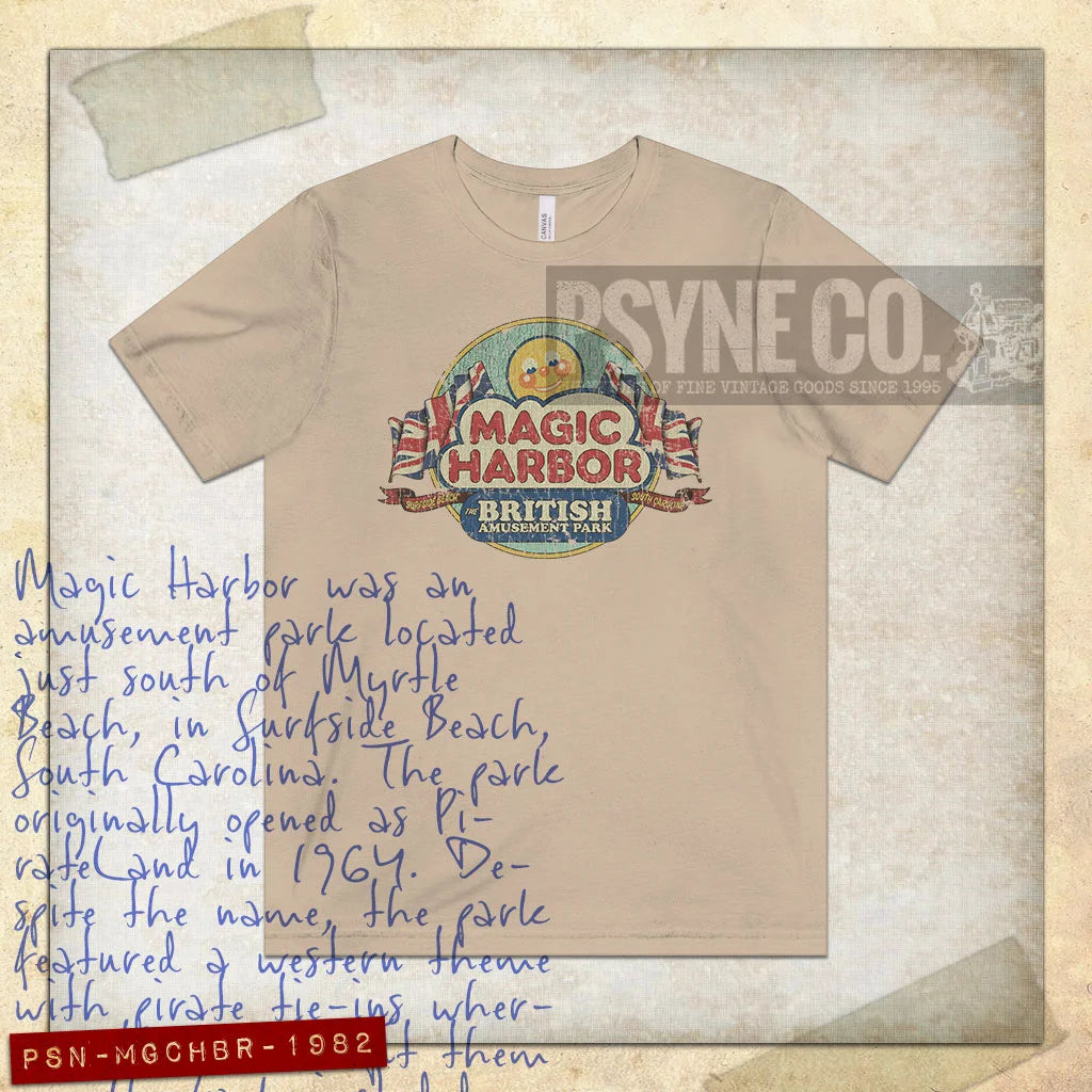 Magic Harbor Surfside Beach 1982 Vintage Men's T-Shirt
