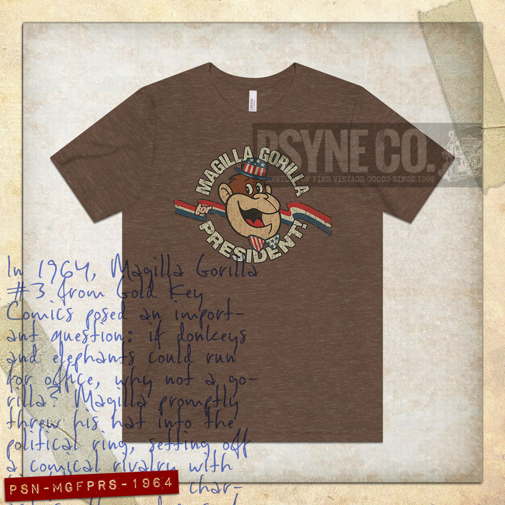 Magilla Gorilla For President 1964 Vintage Men's T-Shirt