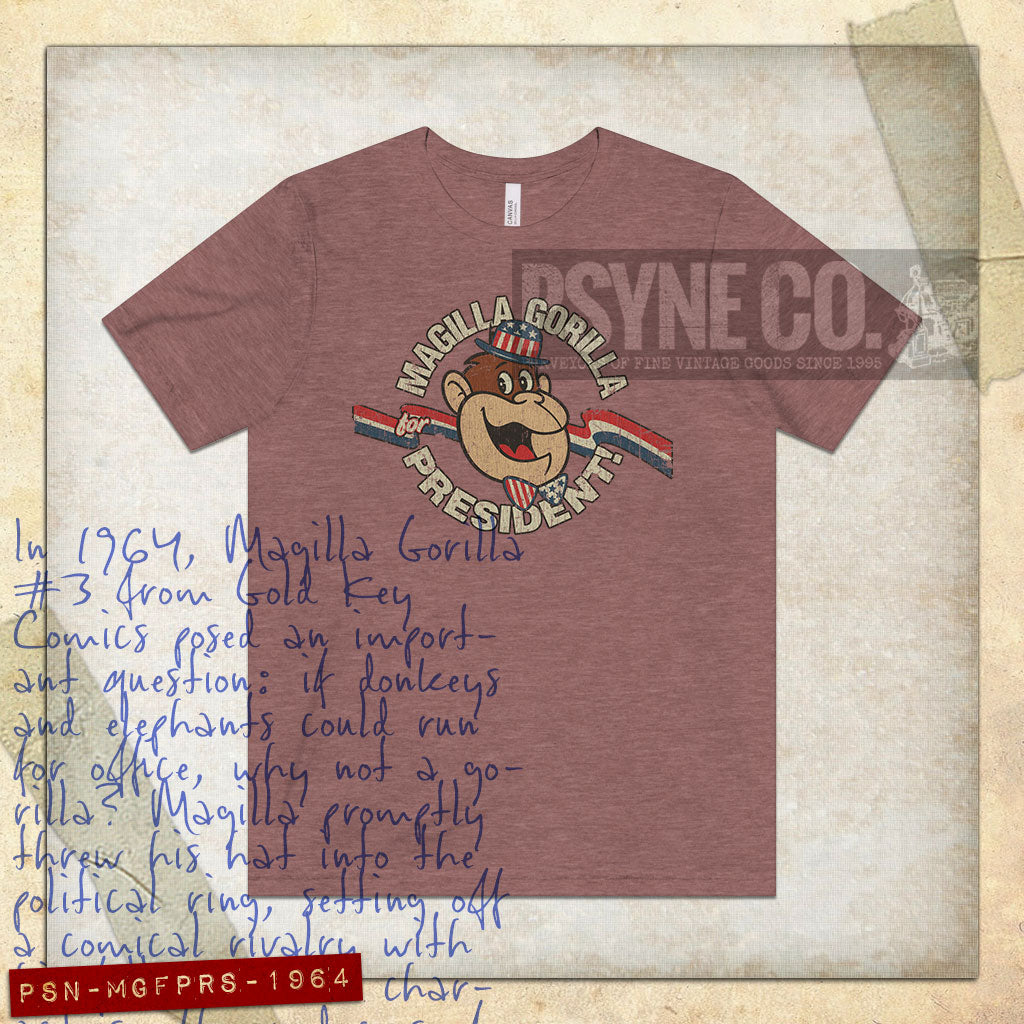 Magilla Gorilla For President 1964 Vintage Men's T-Shirt