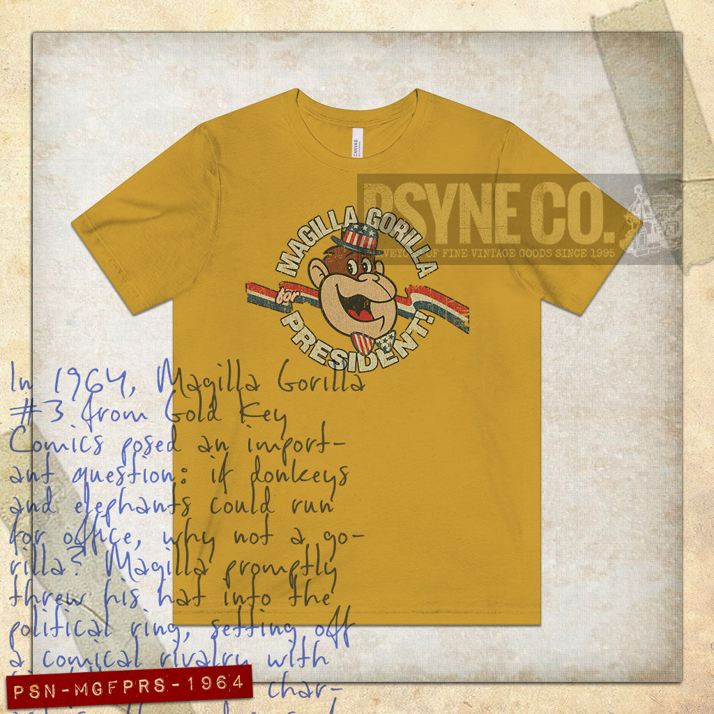 Magilla Gorilla For President 1964 Vintage Men's T-Shirt