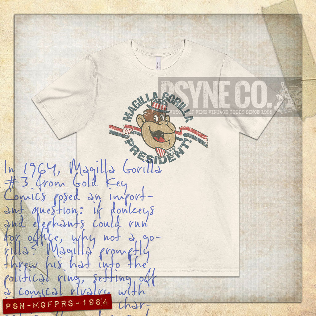 Magilla Gorilla For President 1964 Vintage Men's T-Shirt