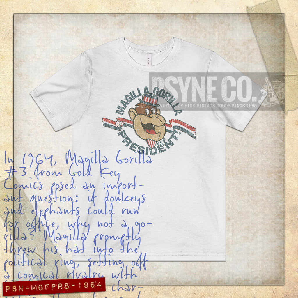Magilla Gorilla For President 1964 Vintage Men's T-Shirt