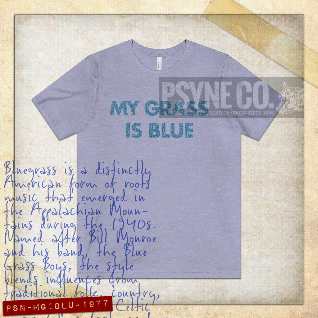 My Grass is Blue 1977 Vintage Men's T-Shirt