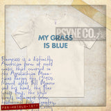 My Grass is Blue 1977 Vintage Men's T-Shirt