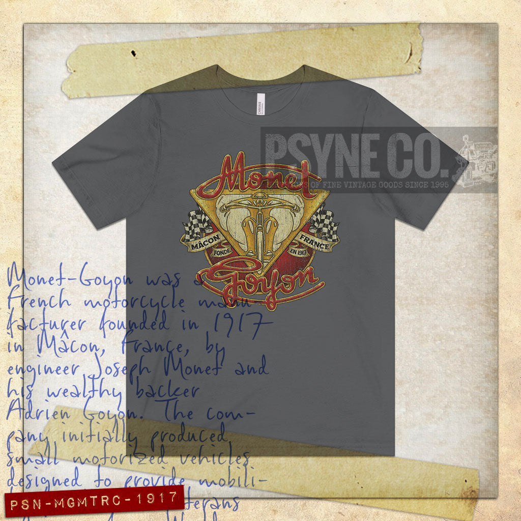 Monet-Goyon Motorcycles 1917 Vintage Men's T-Shirt