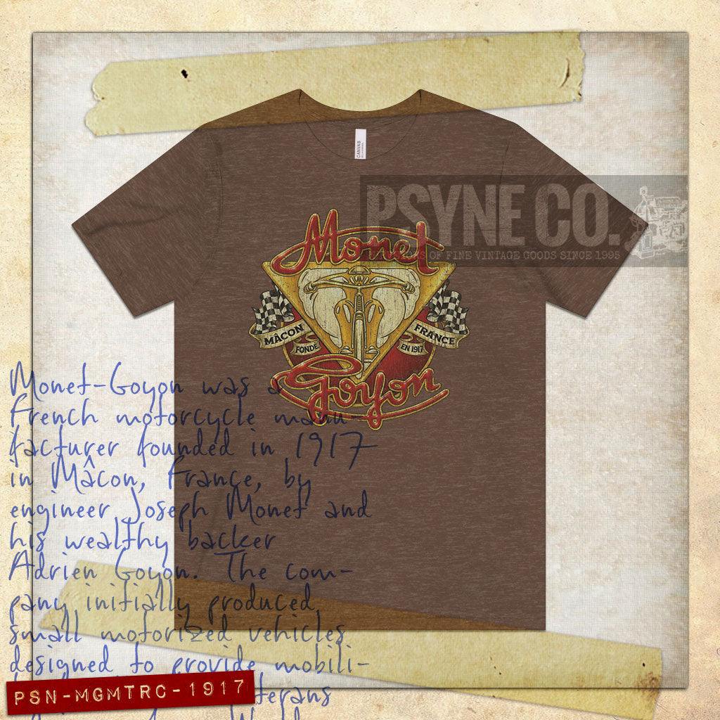 Monet-Goyon Motorcycles 1917 Vintage Men's T-Shirt
