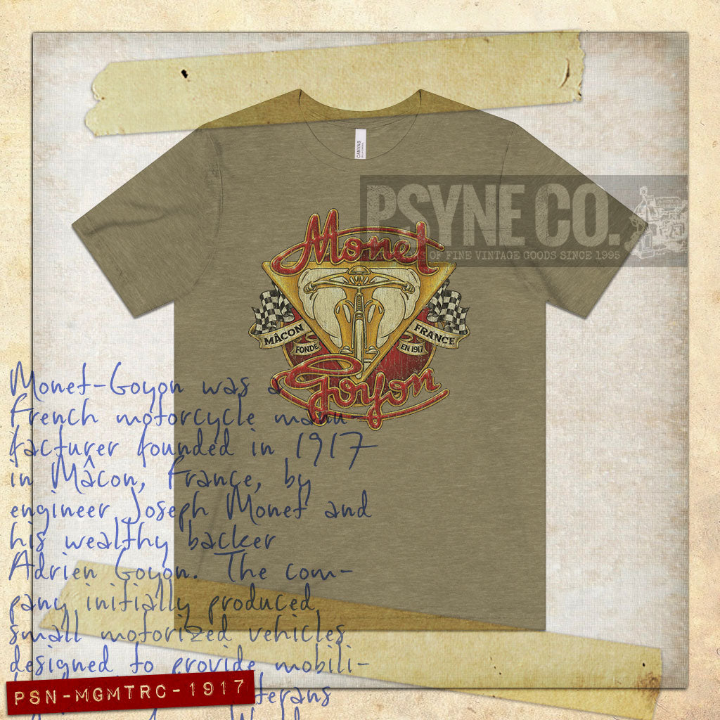 Monet-Goyon Motorcycles 1917 Vintage Men's T-Shirt