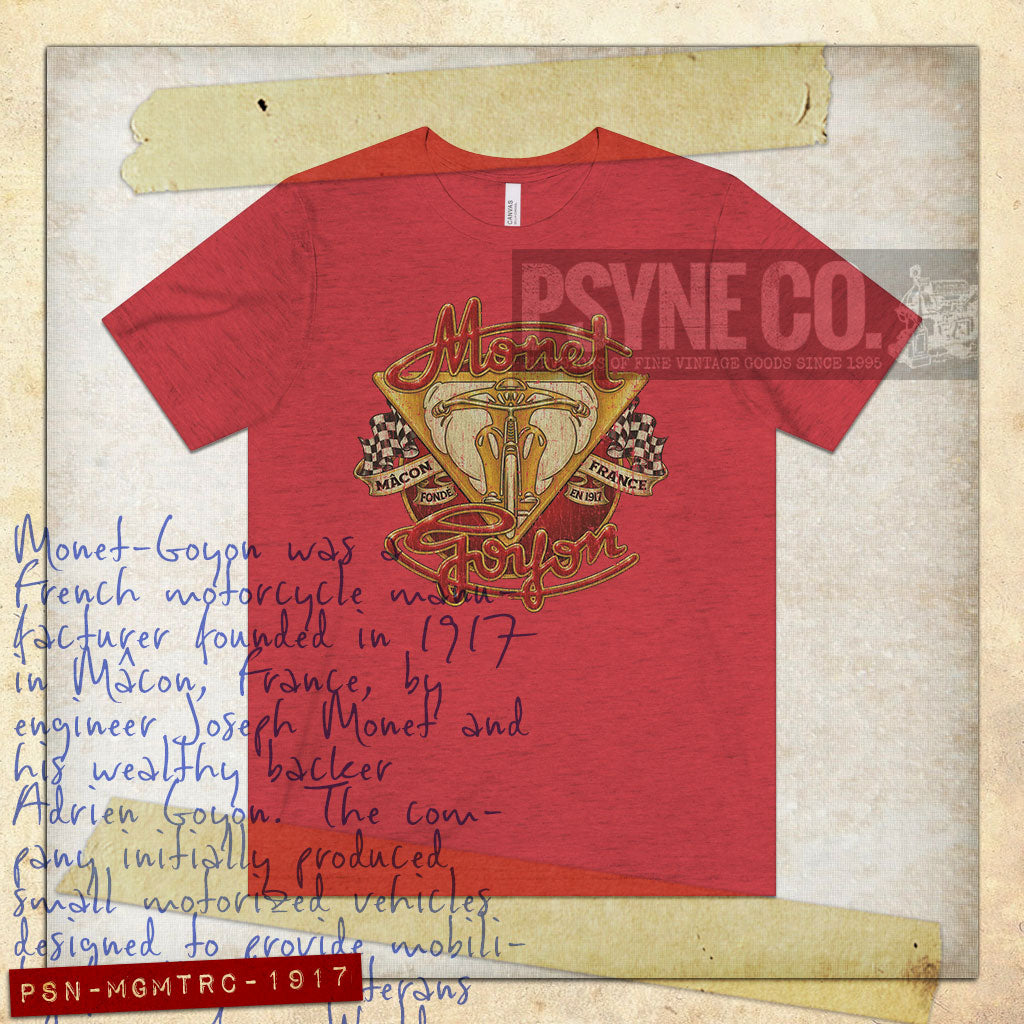 Monet-Goyon Motorcycles 1917 Vintage Men's T-Shirt