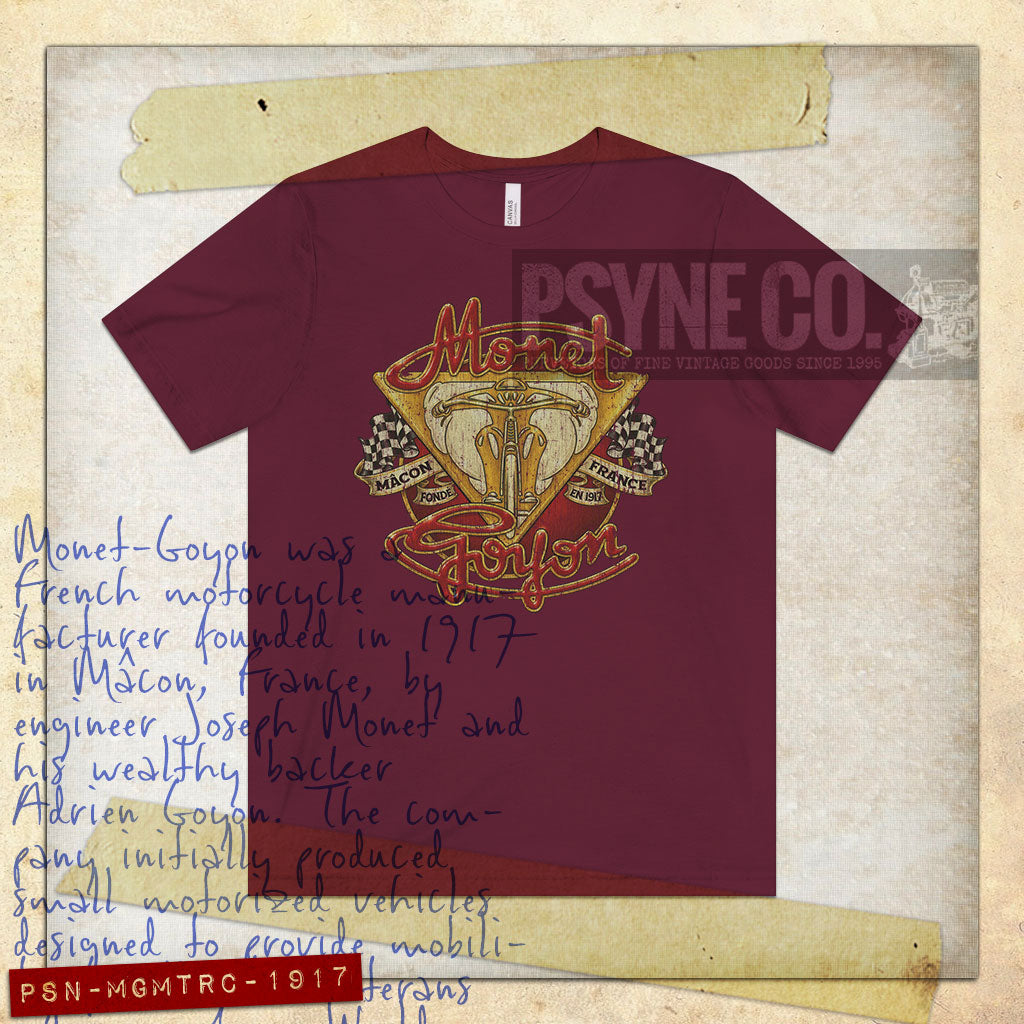 Monet-Goyon Motorcycles 1917 Vintage Men's T-Shirt