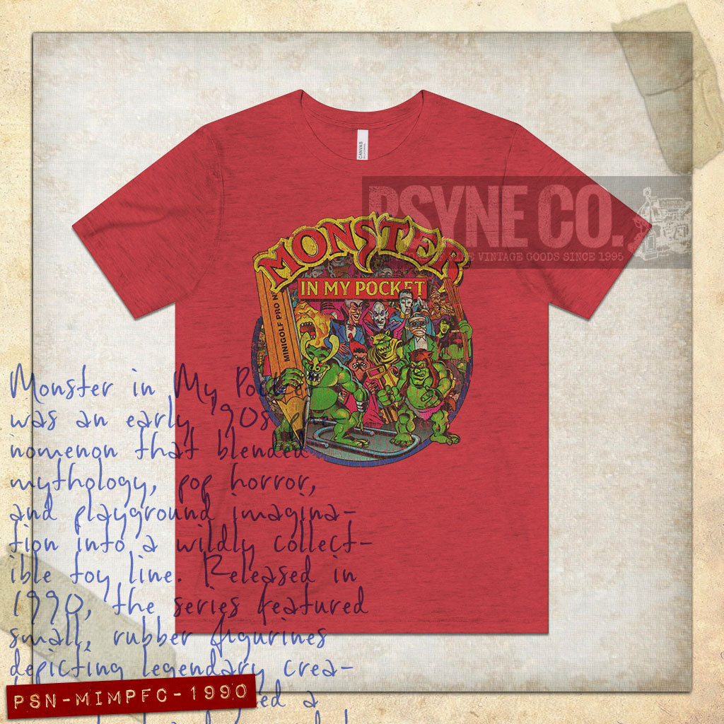 Monster in My Pocket Fight Crew 1990 Vintage Men's T-Shirt