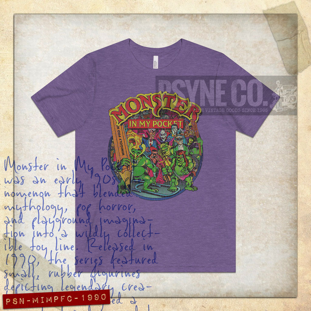 Monster in My Pocket Fight Crew 1990 Vintage Men's T-Shirt