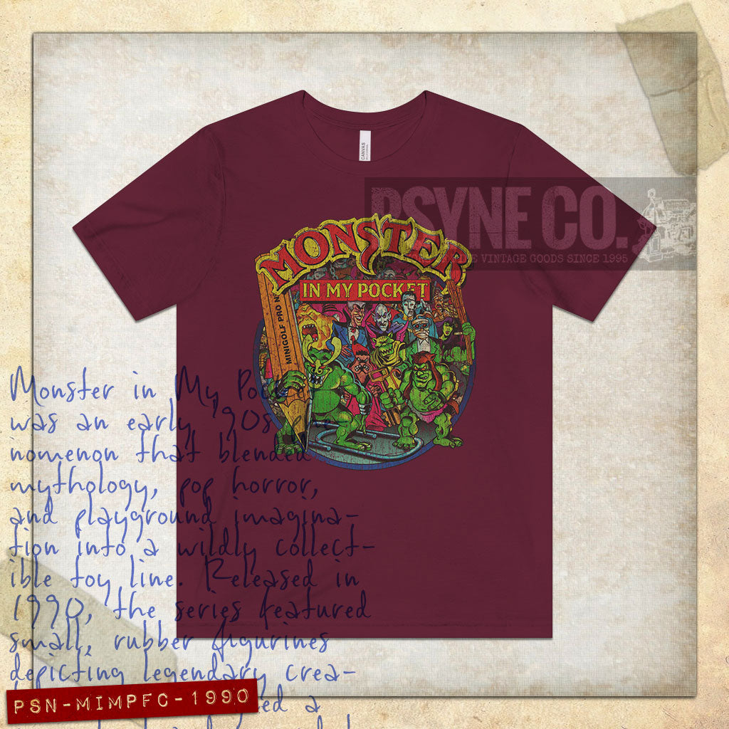 Monster in My Pocket Fight Crew 1990 Vintage Men's T-Shirt