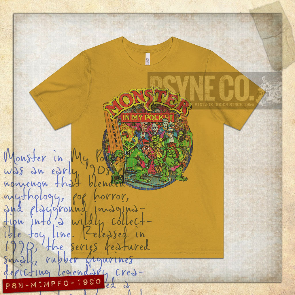 Monster in My Pocket Fight Crew 1990 Vintage Men's T-Shirt