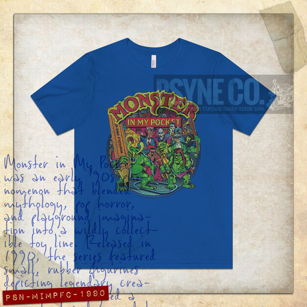 Monster in My Pocket Fight Crew 1990 Vintage Men's T-Shirt