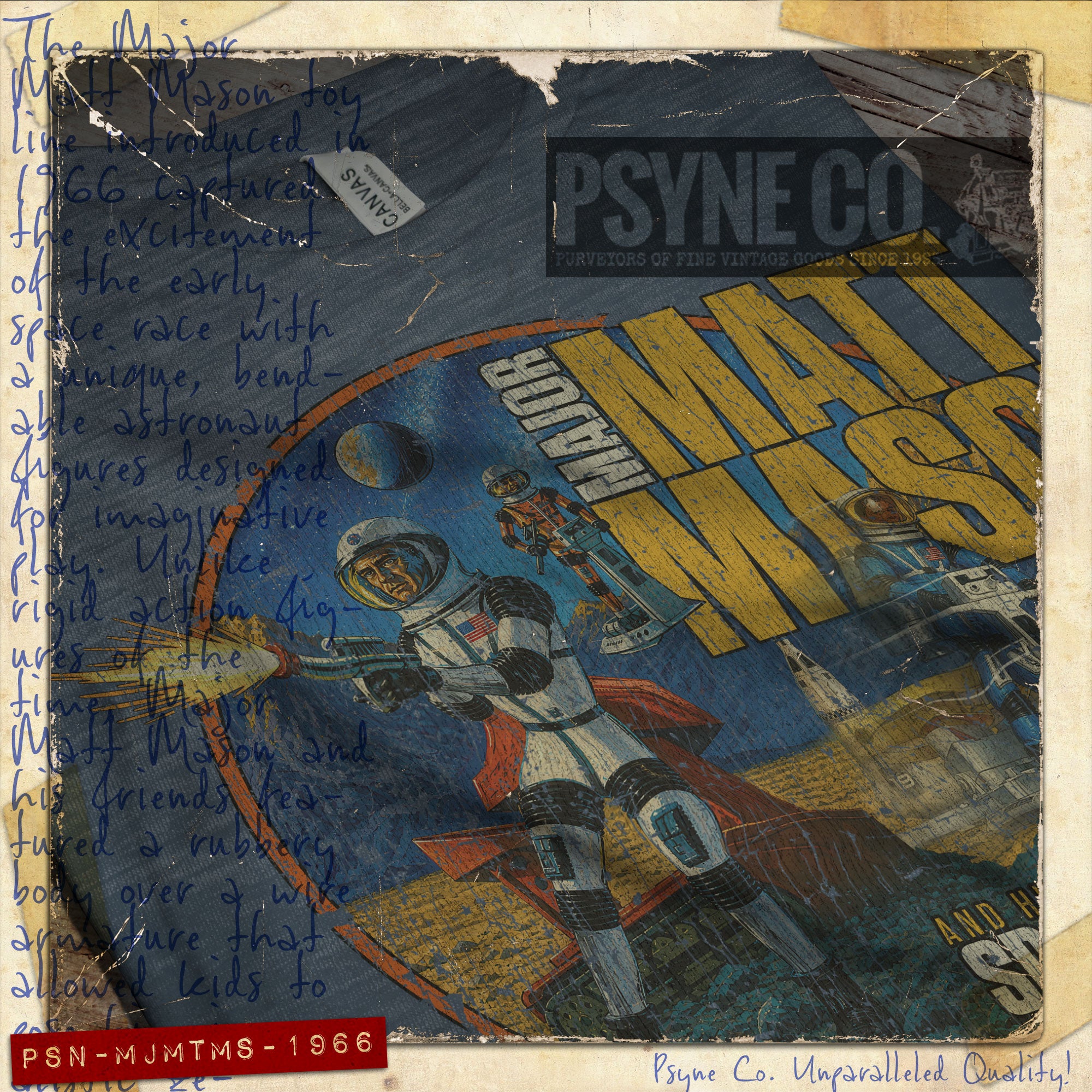 Major Matt Mason 1966 Vintage Men's T-Shirt