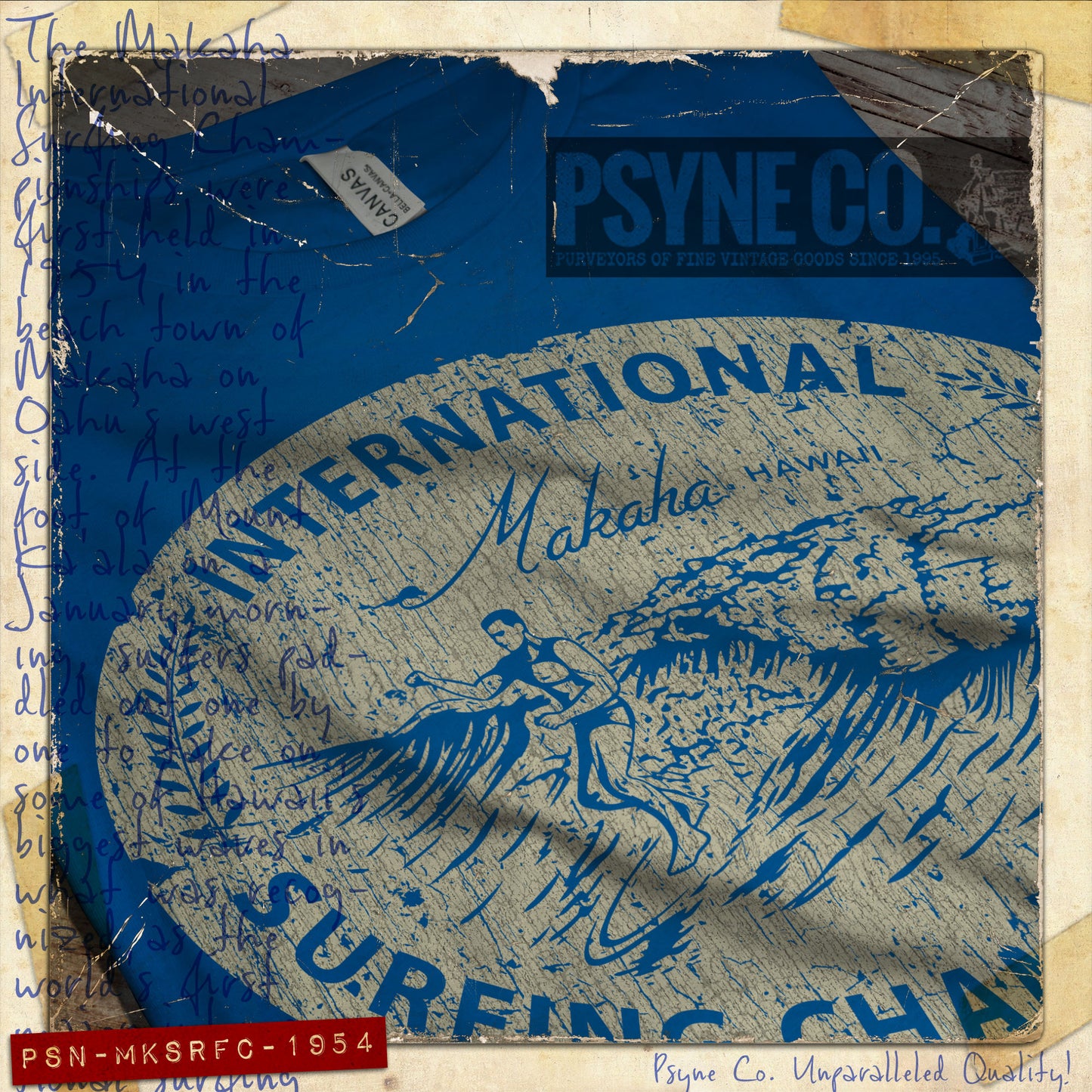 Makaha International Surfing Championships 1954 Vintage Men's T-Shirt