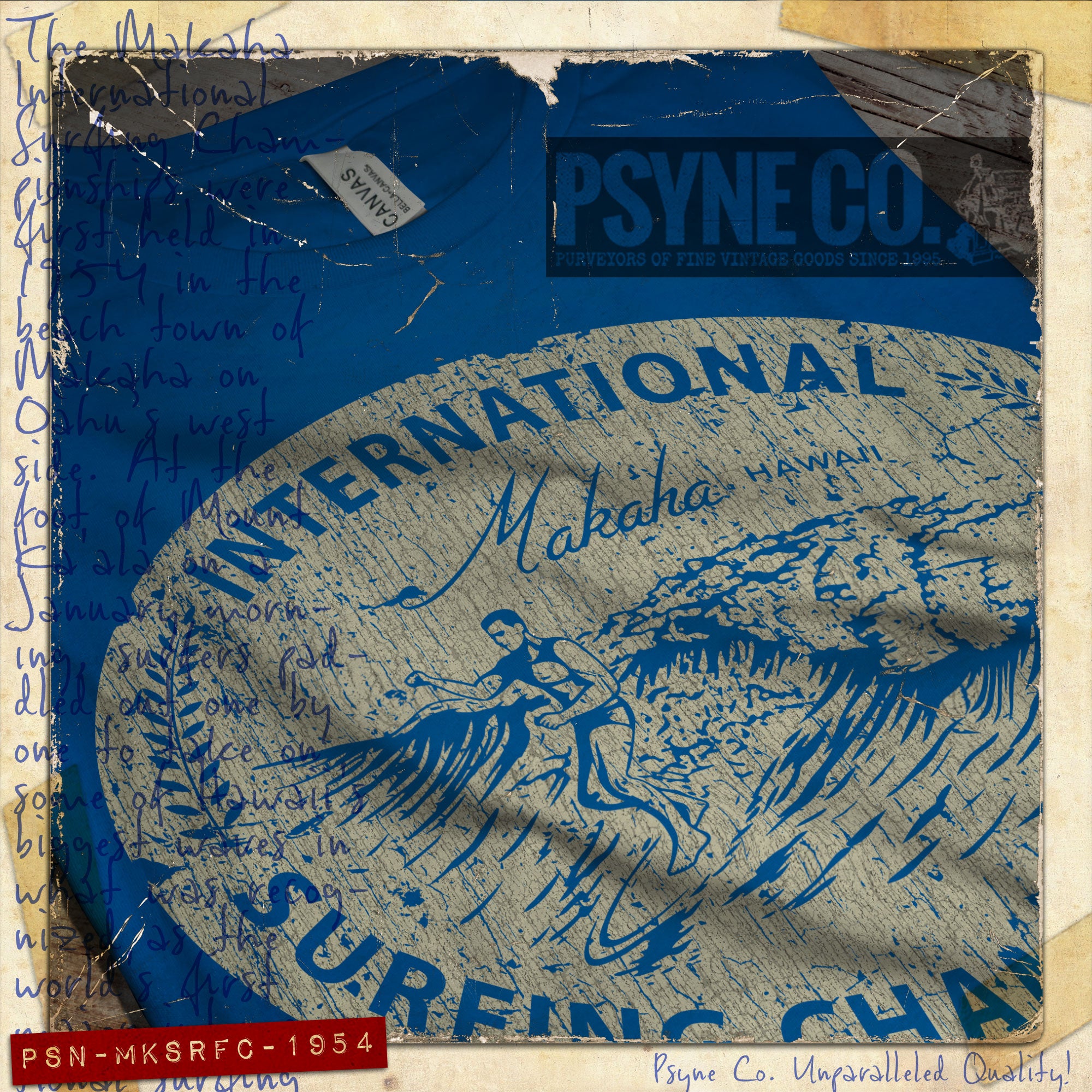 Makaha International Surfing Championships 1954 Vintage Men's T-Shirt