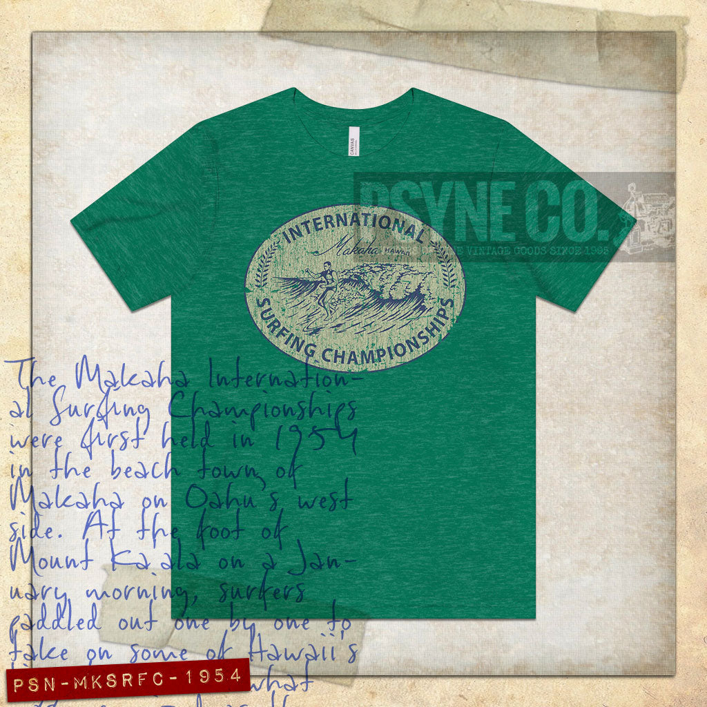 Makaha International Surfing Championships 1954 Vintage Men's T-Shirt