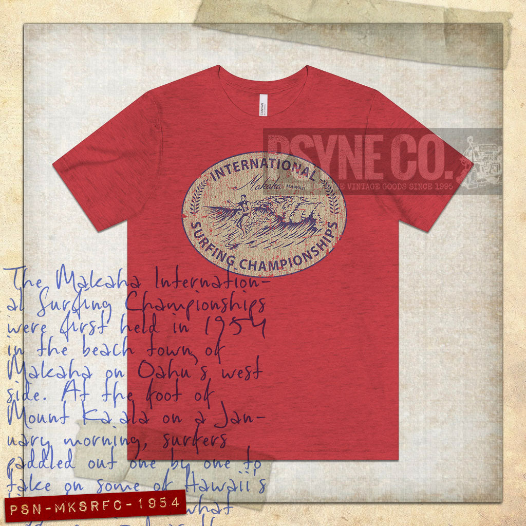 Makaha International Surfing Championships 1954 Vintage Men's T-Shirt